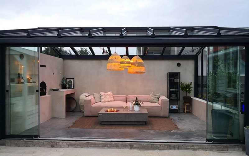 Pergola fixe extension pour sa